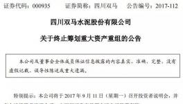 股市 | 四川雙馬終止置出水泥 大股東如何出牌尚費思量