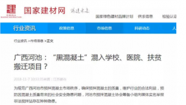 廣西天峨“黑混凝土”大開綠燈“秘密”何在？