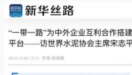“一帶一路”為中外企業互利合作搭建平臺