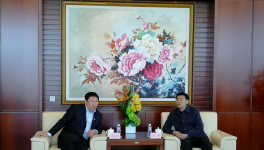 贊皇縣縣長王濤拜會金隅集團領導