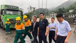 四川省副省長肯定紅獅水泥子公司的抗震救災工作