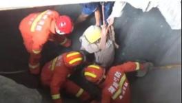 緊急救援！湖南一混凝土企業(yè)工人因操作不慎掉入水泥坑！