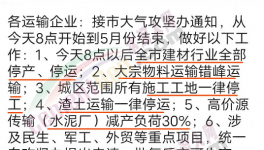 緊急！這個地區(qū)所有水泥廠、工地停產(chǎn)！停工！停運！