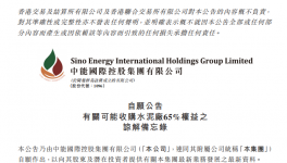 中能國際控股擬收購一家水泥廠65%股權(quán)！