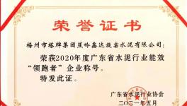 爭做行業(yè)能效標桿 塔牌企業(yè)榮獲表彰!