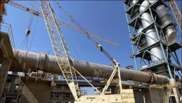 又一家水泥企業3500t/d熟料生產線回轉窯順利合龍！